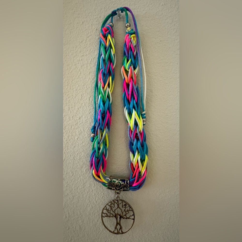 Handmade Tree Of Life Necklace Hand-woven